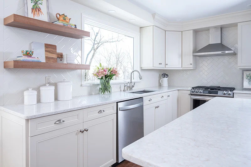 Elevate your space with elegant white cabinets