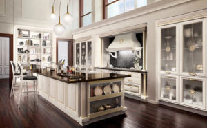 Luxury kitchen cabinets with a modern design from Mocconcepts