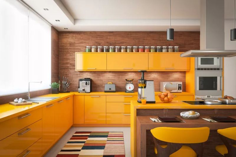 Mustard yellow: A dated kitchen cabinets color you should skip