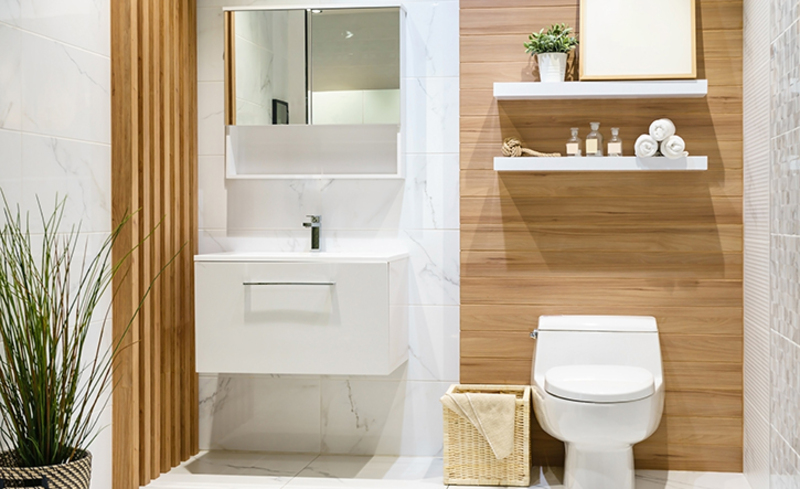 Space-saving solutions for small bathrooms