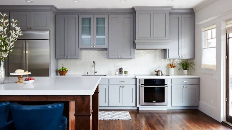 Repainting kitchen cabinets is an excellent way to give your kitchen a fresh